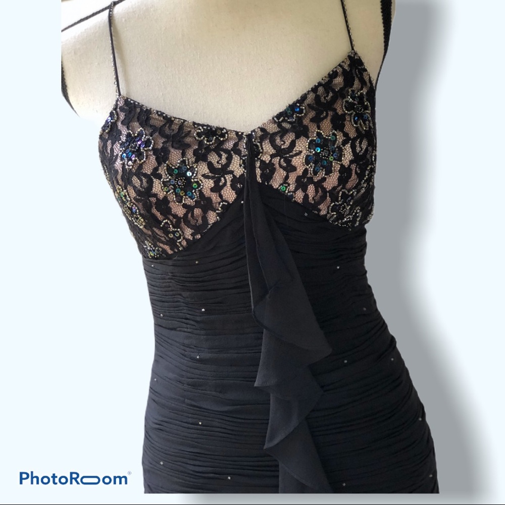 Cache | Sequined Cocktail Floor Length Dress - image 3